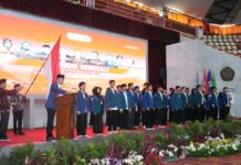 Inauguration of the BEM of Universitas Lampung: Guiding Students Towards Indonesia Gold 2045