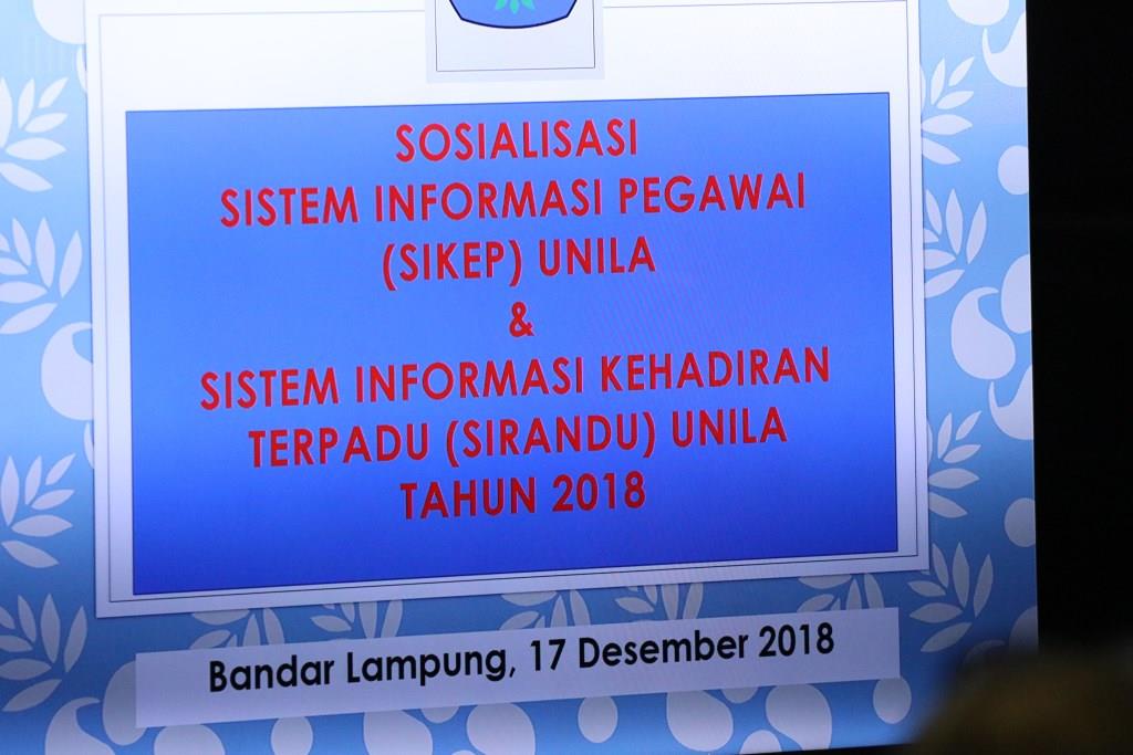 Perkuat Zona Integritas, Unila Luncurkan SIKEP dan Sirandu