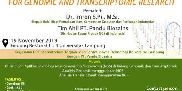 Seminar Next Generation Seqeuencing for Genomic and Transcript Research (2)