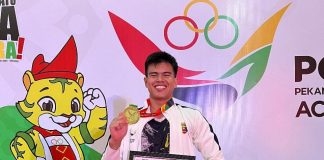 Sadan Ahmed Raih Emas PON XXI Aceh-Sumut