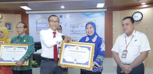 Unila Raih Penghargaan UAPPA-W Terbaik I Kategori Kecil dari Kanwil DJPb Lampung