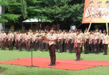 Pramuka Unila Gelar LKA 2025 Cetak Generasi Tangguh Berkarakter