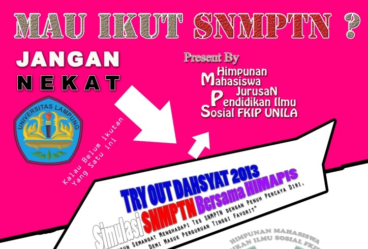 Simulasi SNMPTN Bersama Himaspis FKIP Unila
