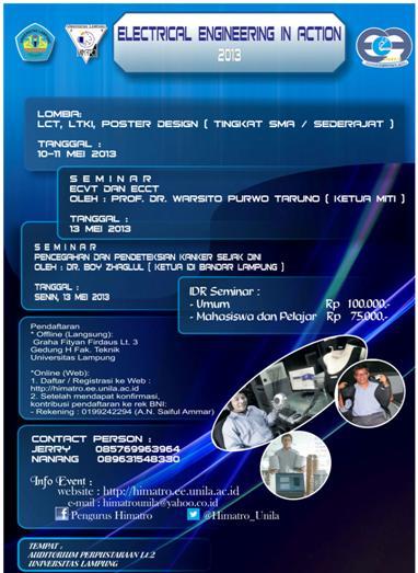 Teknik Elektro Gelar EEA 10—13 Mei 2013