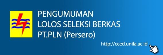 PENGUMUMAN LOLOS SELEKSI BERKAS PT.PLN (Persero)