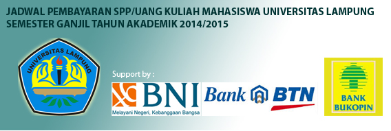 Jadwal Pembayaran SPP Semester Ganjil TA. 2014/2015