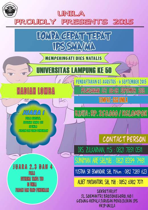 Lomba Cepat Tepat IPS Tingkat SMA/MA se-Provinsi Lampung