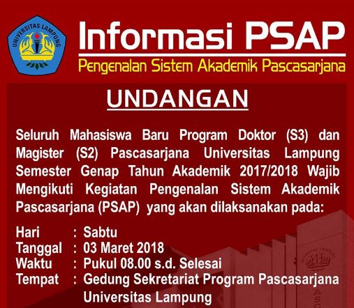 Pascasarjana Unila Kenalkan PSAP