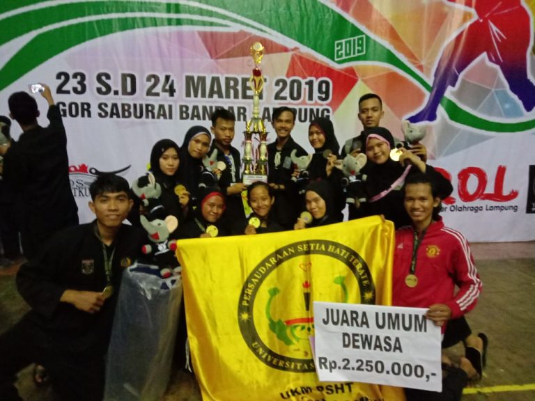 PSHT Unila Raih Juara Umum Lampung Championship 3 Pencak Silat Open Tournamen