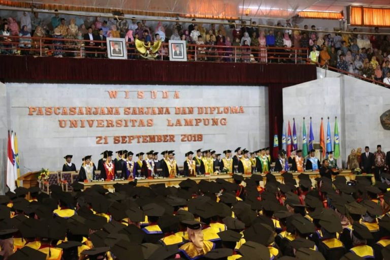 1.100 Lulusan Unila Ikuti Prosesi Wisuda