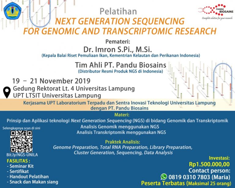 Seminar Next Generation Seqeuencing for Genomic and Transcript Research