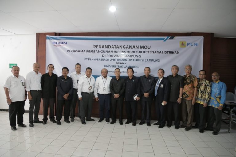 Unila-PLN Teken Perjanjian Kerja Sama