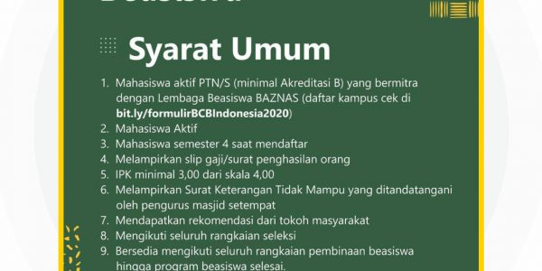 Beasiswa Cendekia Baznas