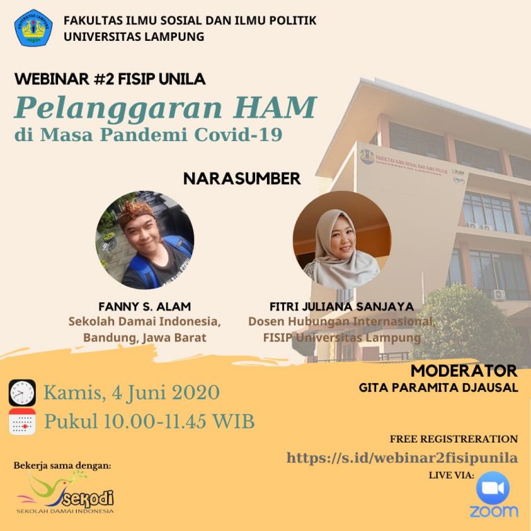 Seminar Daring “Pelanggaran HAM di Masa Pandemi Covid-19”