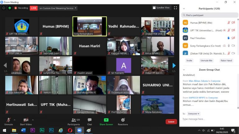 Halal Bi Halal Keluarga Besar Unila 1441 Hijriah