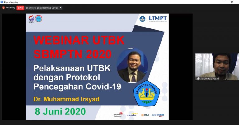 BP PMB Selenggarakan Webinar UTBK SBMPTN 2020