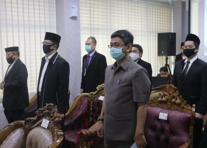 Serah terima jabatan Kepala OJK Lampung