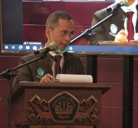 Membuka acara PEKERTI bagi dosen ITERA