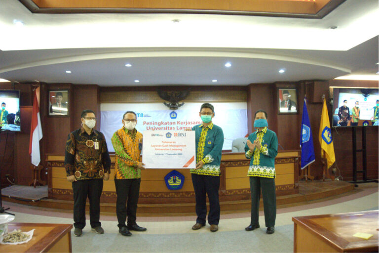 Unila-BNI Luncurkan Layanan Cash Management Simponila