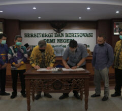 Penandatanganan Nota Kesepahaman Unila dan Tiga Lembaga