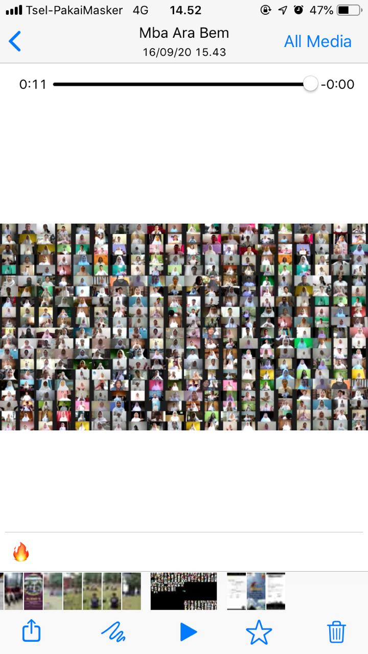 Sambut Maba, BEM U Inisiasi Virtual Mozaik Papermob PKKMB