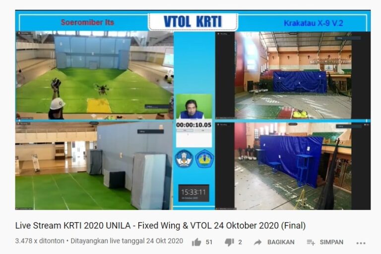 KRTI 2020 Rampungkan Dua Cabang Perlombaan