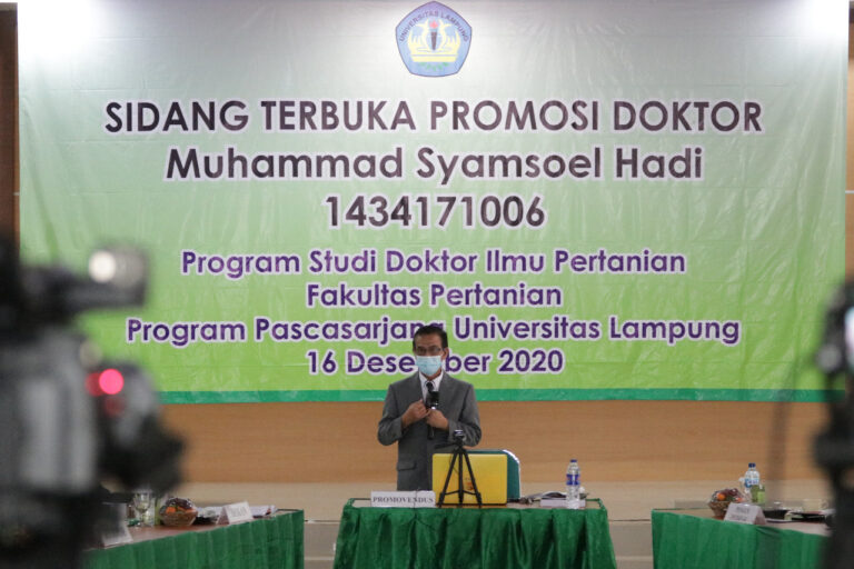 Prodi Doktor Ilmu Pertanian Tambah Satu Doktor