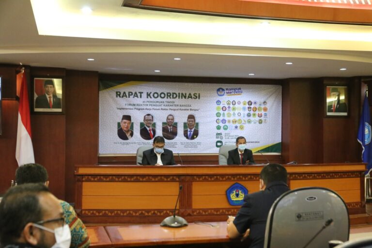 Unila Selenggarakan Rakor Forum Rektor Penguat Karakter Bangsa