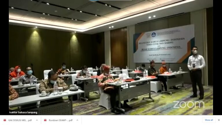 Peluncuran Kamus Dwibahasa Lampung-Indonesia