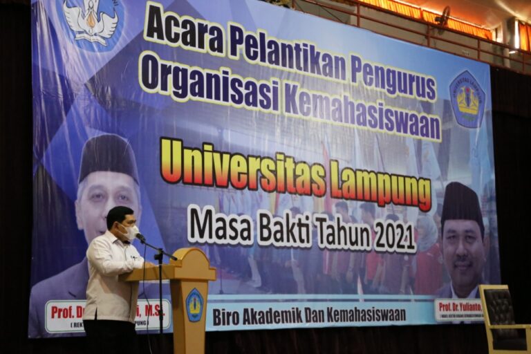 Pelantikan Bersama Pengurus Organisasi Kemahasiswaan 2021