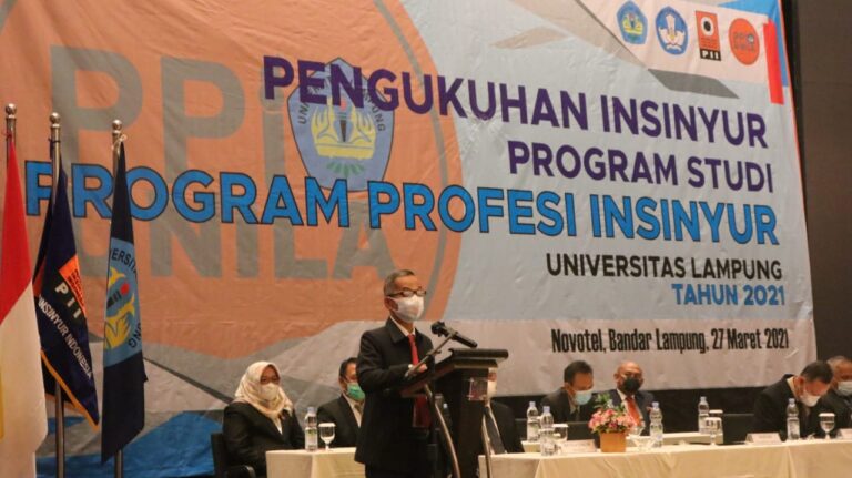 Unila Kukuhkan 107 Insinyur PSPII