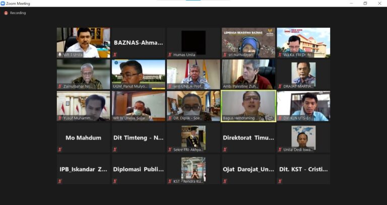 Pembahasan Tindak Lanjut MoU Pemberian Beasiswa bagi Mahasiswa Palestina