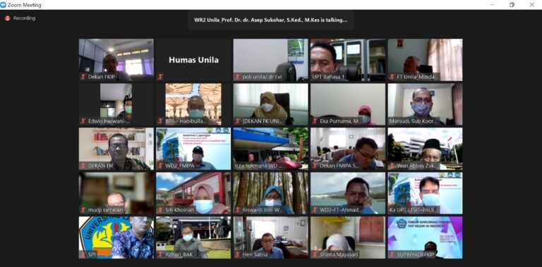 Rapat Penentuan WFH bagi Sivitas Akademika Unila