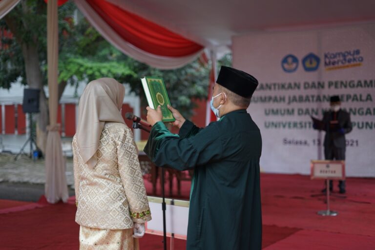 Pelantikan dan Sumpah Jabatan Kepala BUK Unila