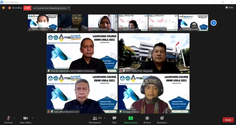 Pembukaan dan Launching KMMI 2021