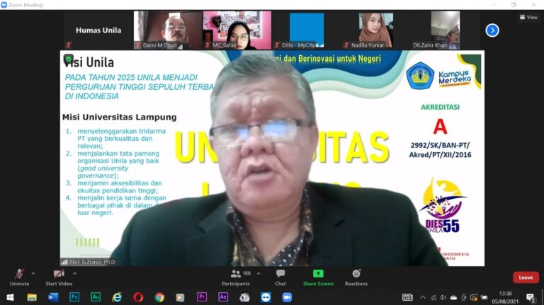 Prof. Suharso Buka Webinar Internasional yang Digelar Virtual