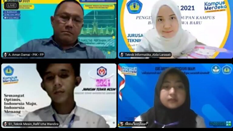 PKKMB 2021 Unila Resmi Ditutup