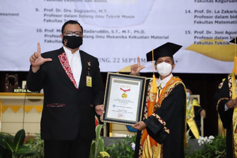 MURI Apresiasi Unila Kukuhkan Guru Besar Terbanyak 