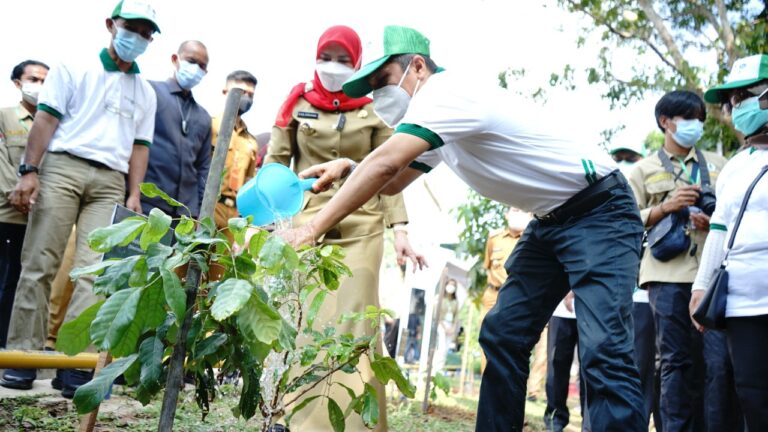 Unila Adakan Penghijauan Ruang Terbuka Hijau 