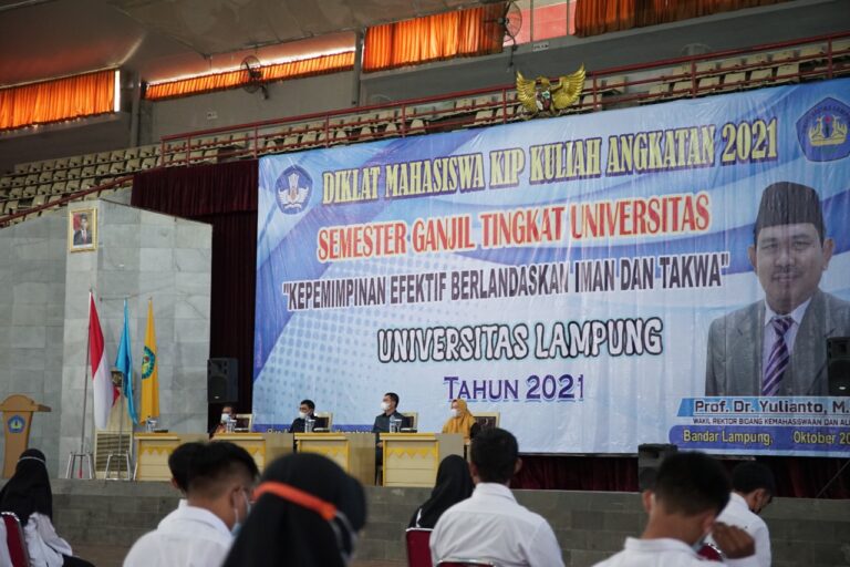 Unila Gelar Diklat Mahasiswa KIP Kuliah Angkatan 2021