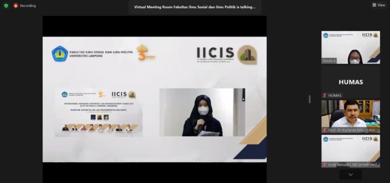 Rektor Sampaikan Welcome Speech IICIS 2021 secara Virtual