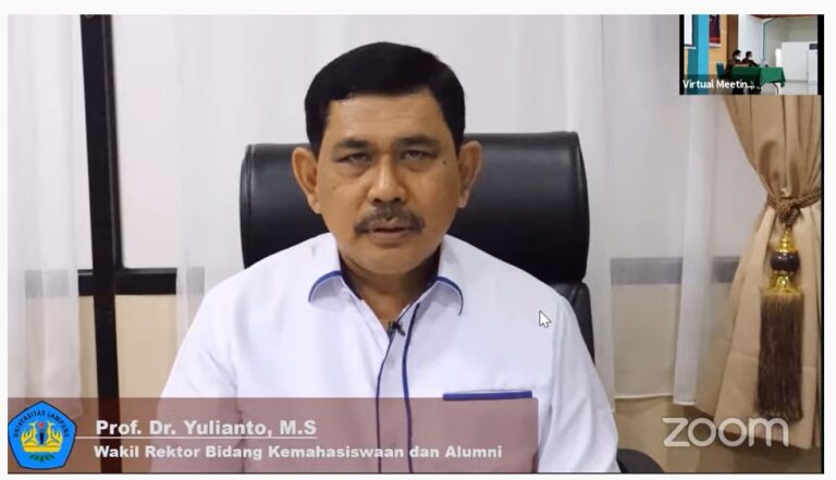 Unila Gelar Webinar Pendidikan Antipenyalahgunaan Napza