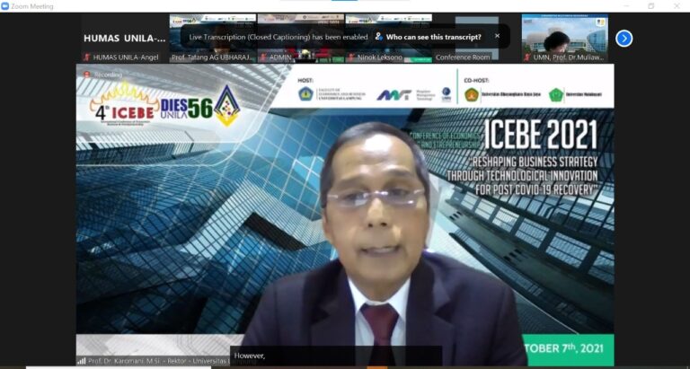 ICEBE ke-4 FEB Usung Strategi Bisnis Melalui Inovasi Teknologi Pascapandemi
