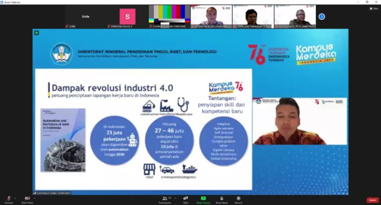 Webinar Sosialisasi Program Merdeka Belajar-Kampus Merdeka