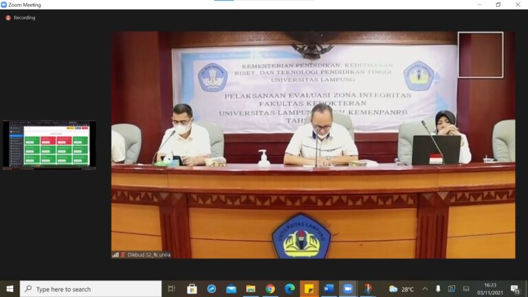 Evaluasi Zona Integritas Fakultas Kedokteran