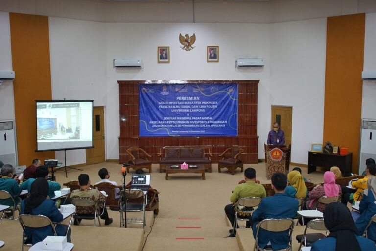 Peresmian Galeri Investasi BEI dengan FISIP Unila