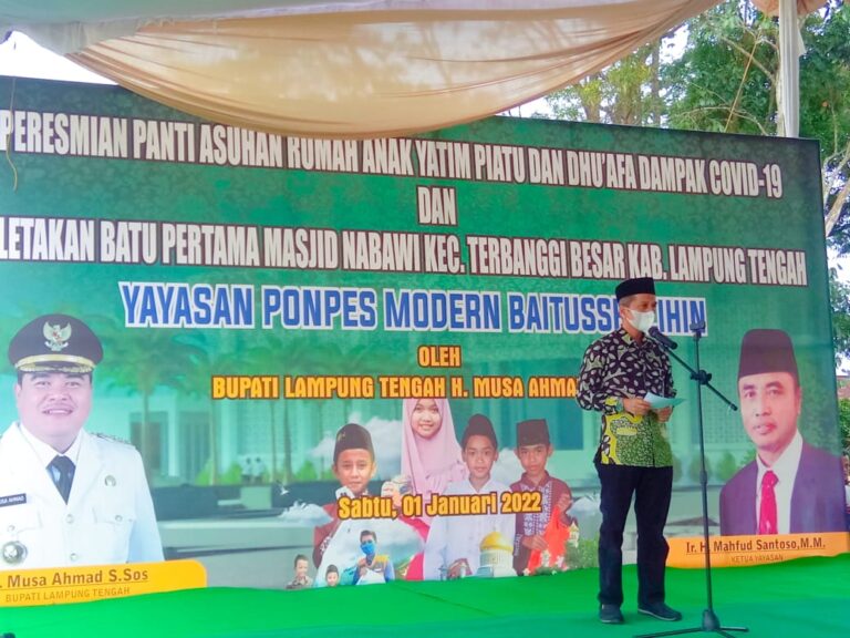 Rektor Hadiri Peresmian Panti Asuhan dan Peletakan Batu Pertama Masjid Nabawi