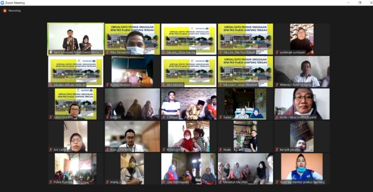 Sikubis LPPM Unila Gelar Virtual Expo Produk Unggulan KPM PKH Lamteng