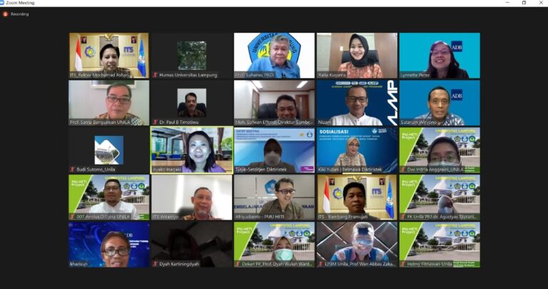 Unila Goal Loan ADB 600 Miliar untuk RSPTN dan IRC