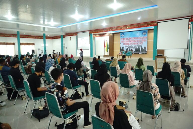 Pembekalan Kewirausahaan bagi Calon Wisudawan Unila Periode IV Tahun 2022